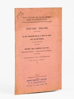 &Eacute;cole pratique des hautes &eacute;tudes. Section des sciences religieuses. Annuaire 1934-1935 [Contient : ] Le rite d'inauguration de la vente du paddy chez les Mo&iuml; Reungaopar Ed. Mestre ; Rapport sur l'exercice 1933-1934. Histoire de la