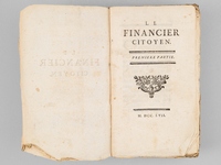 Le Financier citoyen, Premi&egrave;re partie