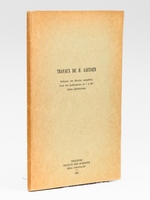 Travaux de H. Gaussen. Volumes des oeuvres compl&egrave;tes. Liste des publications de 1 &agrave; 607. Index alphab&eacute;tique.