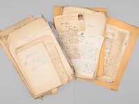 [ Remarquable dossier de travail d'Emmanuel R&eacute;gis sur la Psychiatrie des R&eacute;gicides : manuscrits autographes et correspondance scientifique internationale (Tamburini, Hack Tuke, Laschi, Coutagne...), 1889-1904 : ] Important lot d'archives com