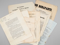 [ La Seconde R&eacute;publique en Gironde - Lot de 11 documents originaux : prospectus de propagande &eacute;lectorale, tracts et professions de foi &agrave; Bordeaux, 1848-1849 : ] Louis-Napol&eacute;on Bonaparte jug&eacute; par Chateaubriand, Armand Car