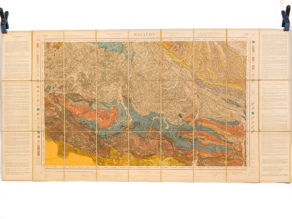 photo n°4 : Mauléon. Carte topographique de l'Etat-Major. Carte géologique détaillée