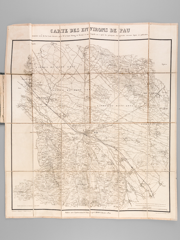 photo n°7 : Carte des Environs de Pau, réduction au 1/4 de la Carte dressée par Mr. le Comte Dulong de Rosnay et sur laquelle on a opéré les principaux changements survenus depuis sa publication