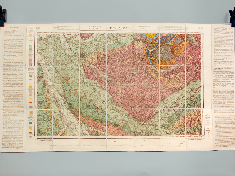 photo n°5 : Montauban. Carte topographique de l'Etat-Major. Carte géologique détaillée