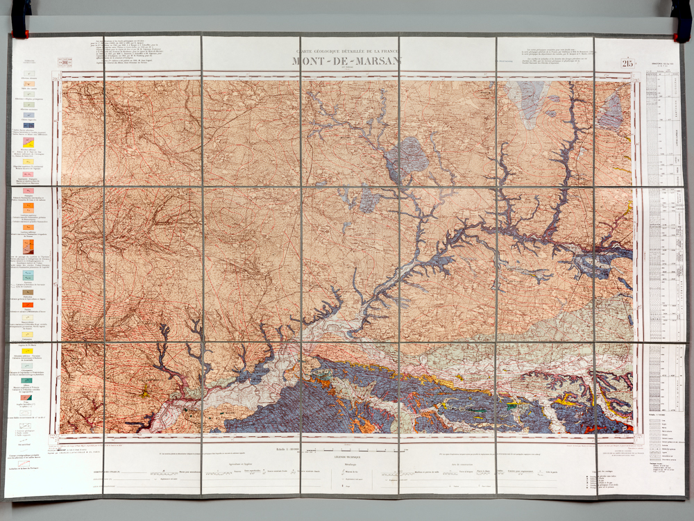 photo n°7 : Mont-de-Marsan. Carte topographique de l'Etat-Major. Carte géologique détaillée