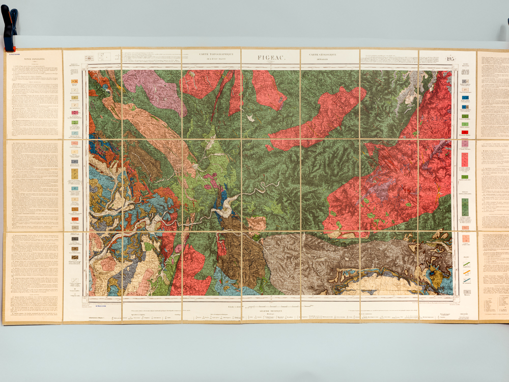photo n°4 : Figeac. Carte topographique de l'Etat-Major. Carte géologique détaillée