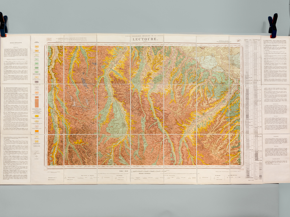 photo n°5 : Lectoure.  Carte topographique de l'Etat-Major. Carte géologique détaillée