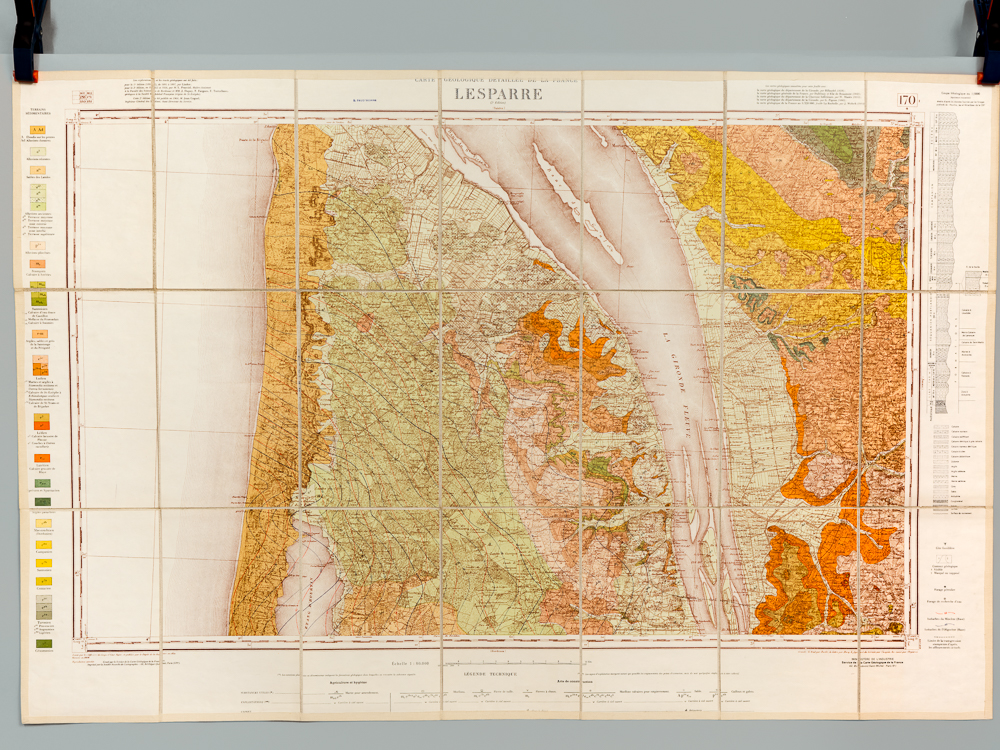 photo n°9 : Lesparre. Carte topographique de l'Etat-Major. Carte géologique détaillée