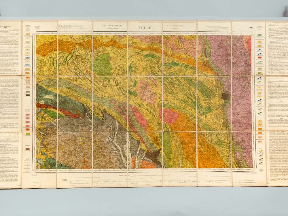 photo n°5 : Tulle. Carte topographique de l'Etat-Major. Carte géologique détaillée