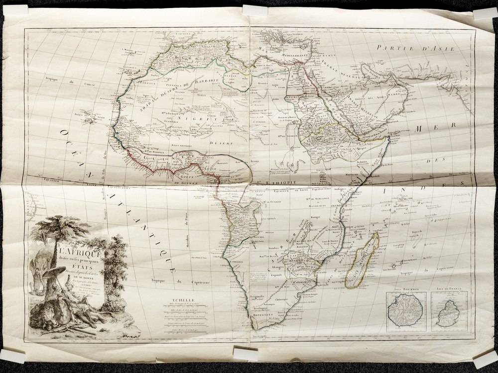 photo n°3 : L'Afrique divisée en ses Principaux Etats. Dressée d'après les Cartes de Mr. Bonne Hydrographe de la Marine [ Carte ancienne ]