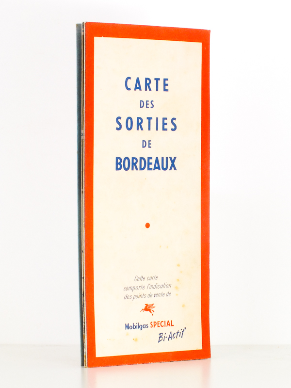 photo n°6 : Carte des sorties de Bordeaux - Carte de la région de Bordeaux ( cette carte comporte l'indication des points de vente de Mobilgas Spécial Bi-actif )