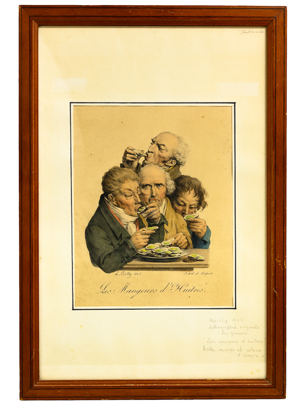 photo n°5 : Les Mangeurs d'Huîtres [ Lithographie originale en couleurs ]