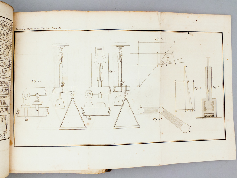 photo n°17 : Annales de Chimie et de Physique. Année 1818 - Volume II - Tome Neuvième [ Tome 9 - Tome IX ] : Lettre de M. Fresnel à M. Arago, sur l'influence du mouvement terrestre dans quelques phénomènes d'optique ; Recherches sur