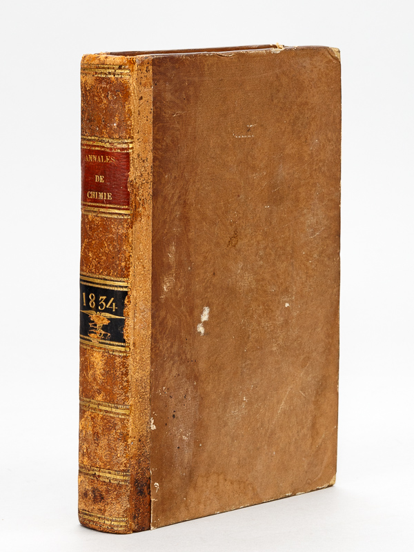 photo n°11 : Annales de Chimie et de Physique. 1834 - Volume 3 : Tome LVII  [ Tome 57 ] : Mesure absolue de l'Intensité du Magnétisme terrestre (Gauss) - Mémoire sur l'Electricité produite par le frottement (Peclet) - Nouvelles recherches s