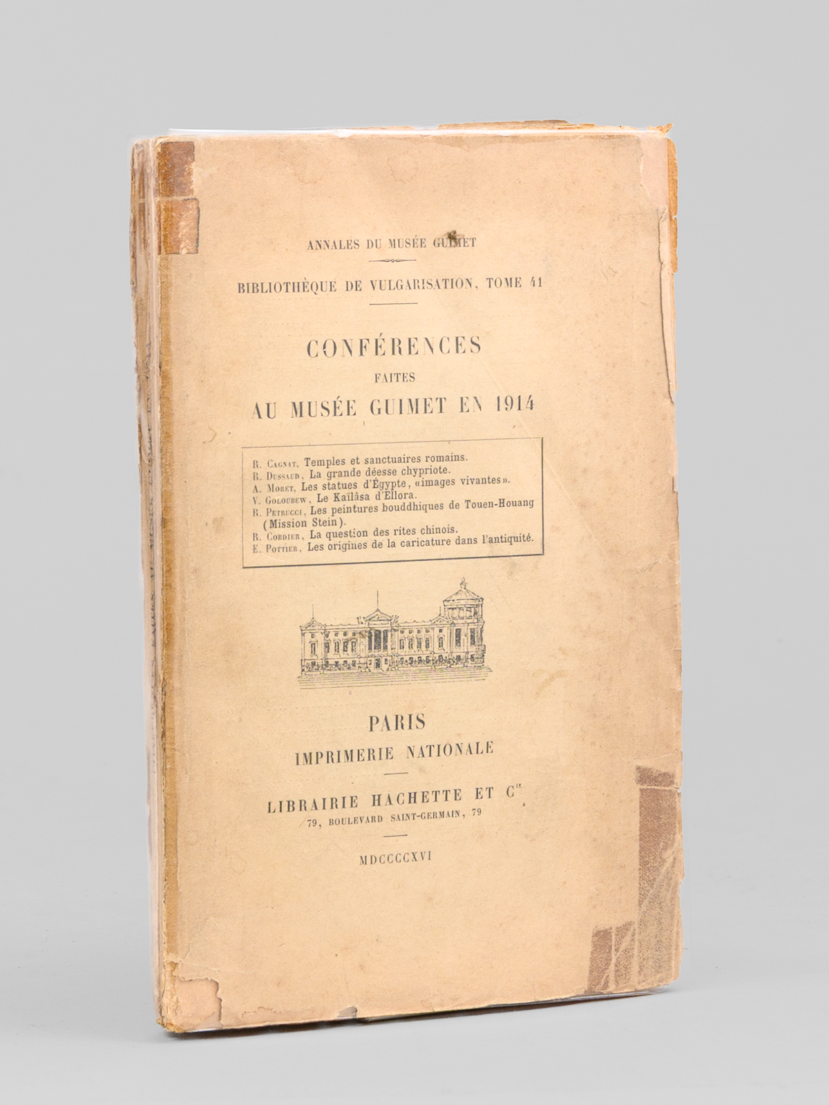 photo n&deg;9 : Annales du mus&eacute;e Guimet. Biblioth&egrave;que de vulgarisation, Tome 41. Conf&eacute;rences faites au mus&eacute;e Guimet en 1914