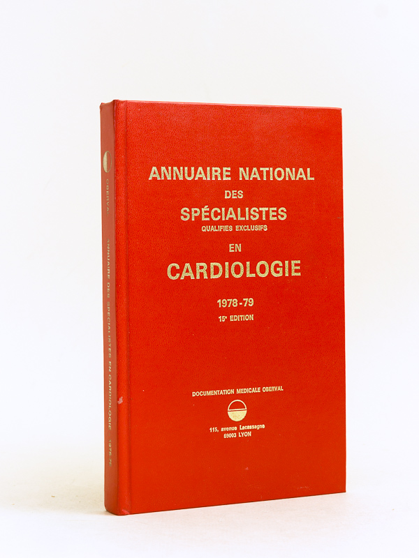 photo n°7 : Annuaire National des Spécialistes qualifiés exclusifs en cardiologie 1978-79
