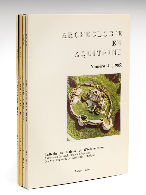 photo n°10 : Archéologie en Aquitaine. (Lot de 4 numéros suivis Années 1985, 1986, 1987, 1988) Numéros 4 - 5 - 6 - 7