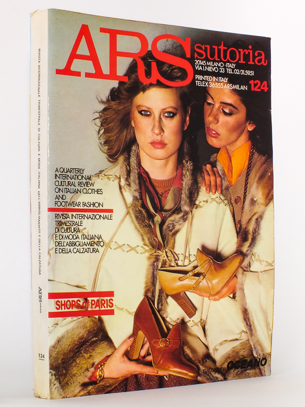 photo n°18 : Ars Sutoria , rivista internazionale trimestrale di cultura e di moda italiana dell'Abbigliamento e della calzatura (Arsutoria Magazine) : Anno XXX ,  Numero 124 , Giugno 1978 - Shops of Paris