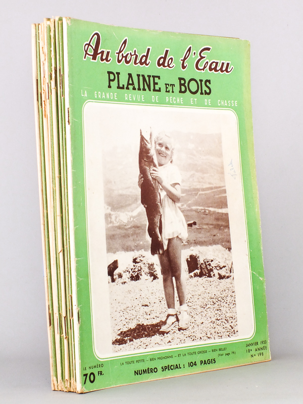 photo n°12 : Au bord de l'eau - Plaine et bois , la grande revue de pêche et de chasse , Année 1953  ( lot de 11 numéros, du n° 198 de janvier au n° 209 de décembre, année complète sauf n° 207 )
