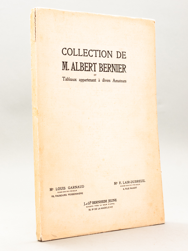 photo n°9 : Catalogue des Tableaux Appartenant à M. Albert Bernier et divers amateurs. Par Bonnard, Caillebotte, Cals, Camoin, Carrière, Clary, Caillebotte, Cals, Camoin, Carrière, Clary, Lucie Cousturier, Cross, Maurice Denis, Diriks, Dufrenoy,