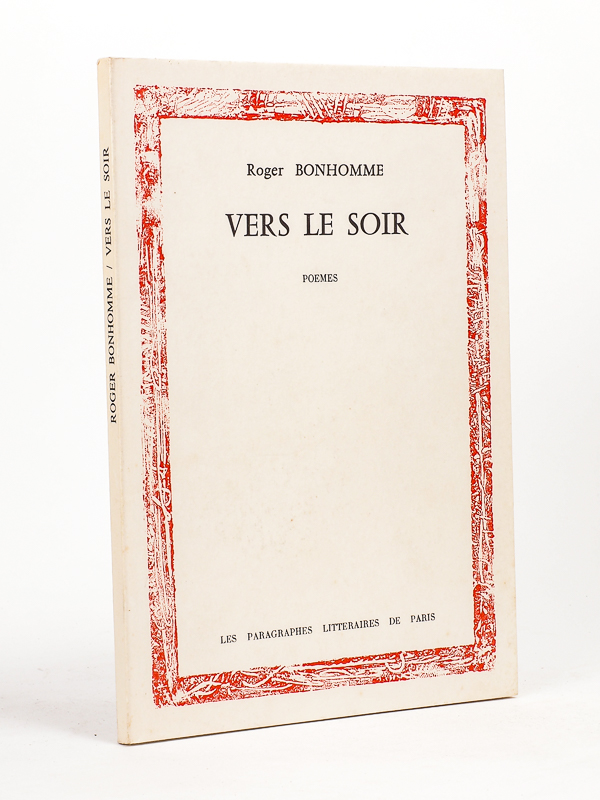 photo n°8 : Vers le soir. Poèmes.  [ Livre dédicacé par l'auteur - édition originale ]