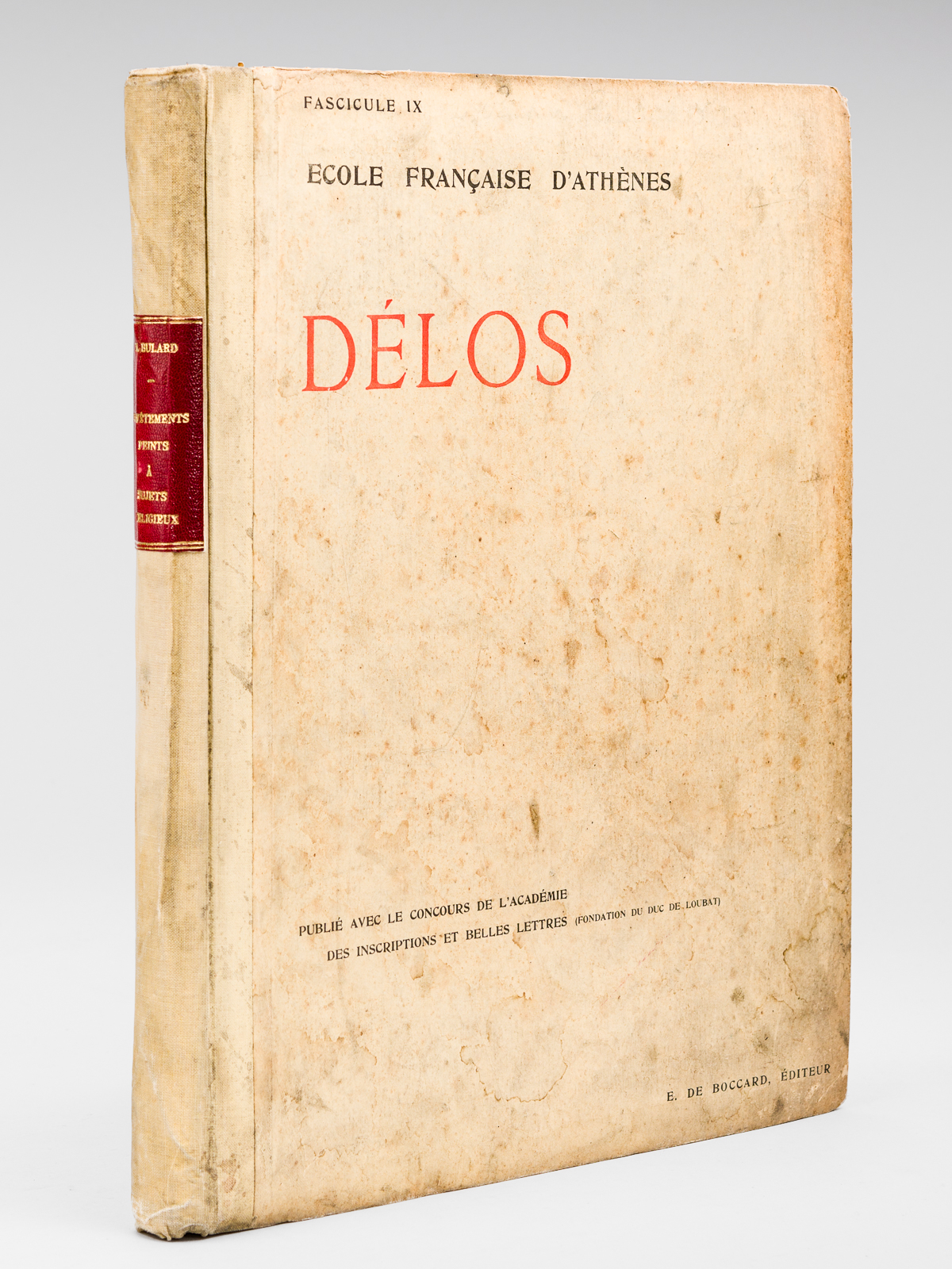 photo n°8 : Exploration archéologique de Délos faite par l'Ecole Française d'Athènes. Description des Revêtements peints à sujets religieux (Ecole Française d'Athènes. Délos. Fascicule IX)