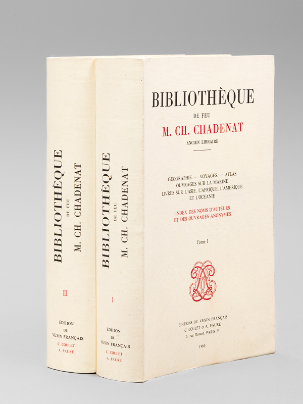 photo n°8 : Bibliothèque de Feu M. Ch. Chadenat ancien libraire (2 Tomes - Complet) Géographie - Voyages - Atlas - Ouvrages sur la marine - Livres sur l'Asie, l'Afrique, l'Amérique et l'Océanie.