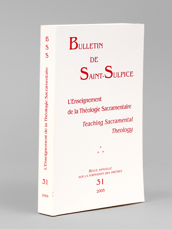 photo n°10 : Bulletin de Saint-Sulpice. N° 31 : L'Enseignement de la Théologie Sacramentaire. Teaching Sacramental Theology