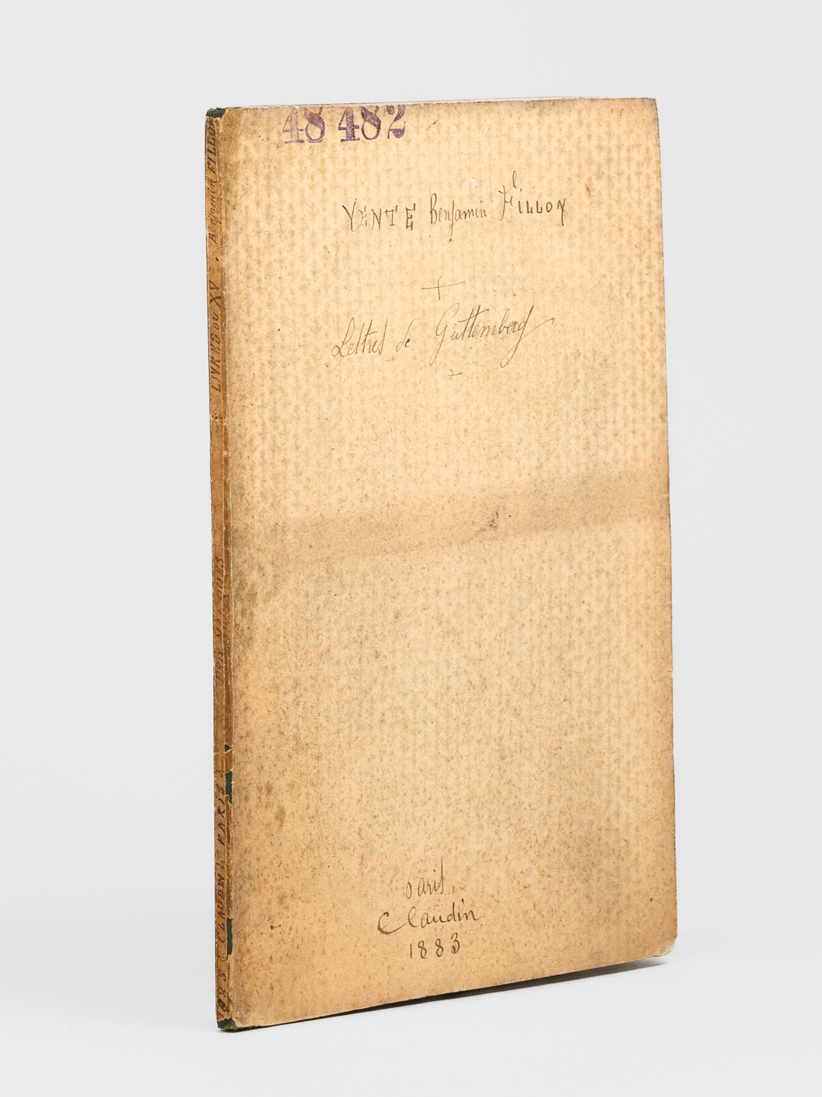 photo n&deg;10 : Catalogue des monuments typographiques et d'un choix de livres rares et pr&eacute;cieux provenant du cabinet de feu M. Benjamin Fillon [ Edition originale - Avec les r&eacute;sultats d'adjudication ]