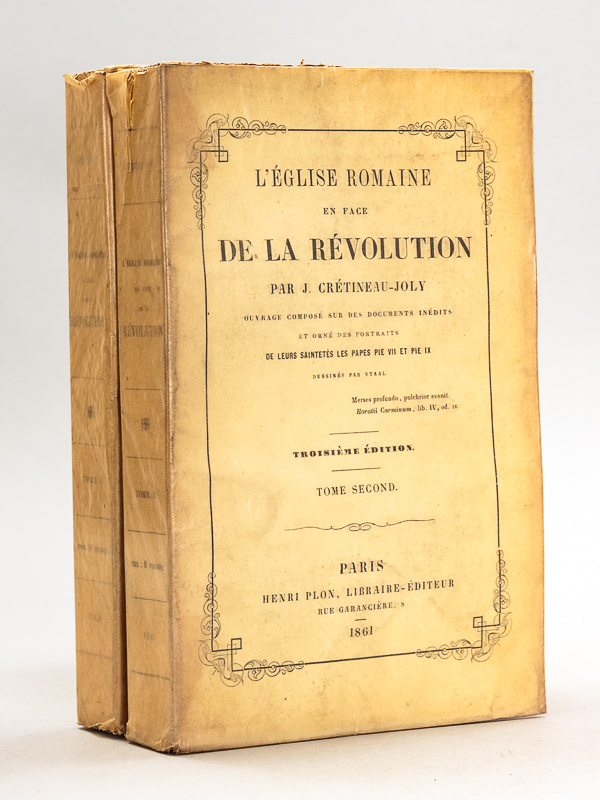 photo n°8 : L'Eglise Romaine en face de la Révolution (2 Tomes - Complet)