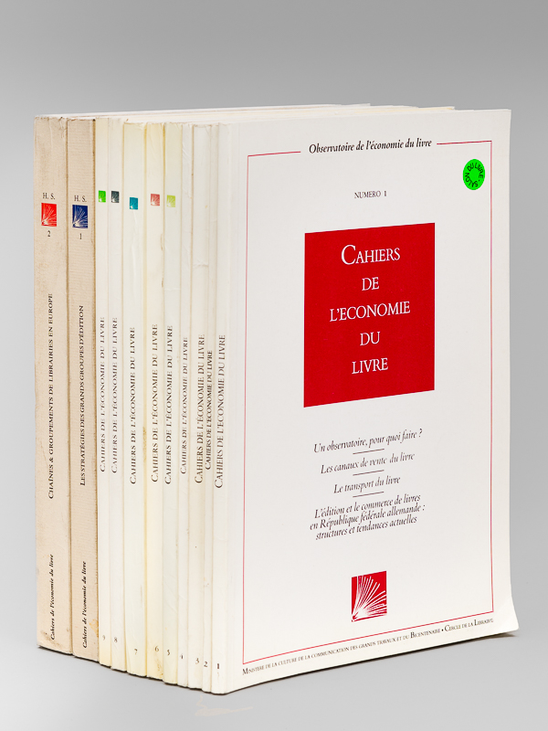 photo n°9 : Cahiers de l'Economie du Livre ( 9 Numéros et 2 Hors-série. Année 1989-1993 : Complet ) Numéros 1, 2, 3, 4, 5, 6, 7, 8, 9 et Hors Série n° 1 et 2