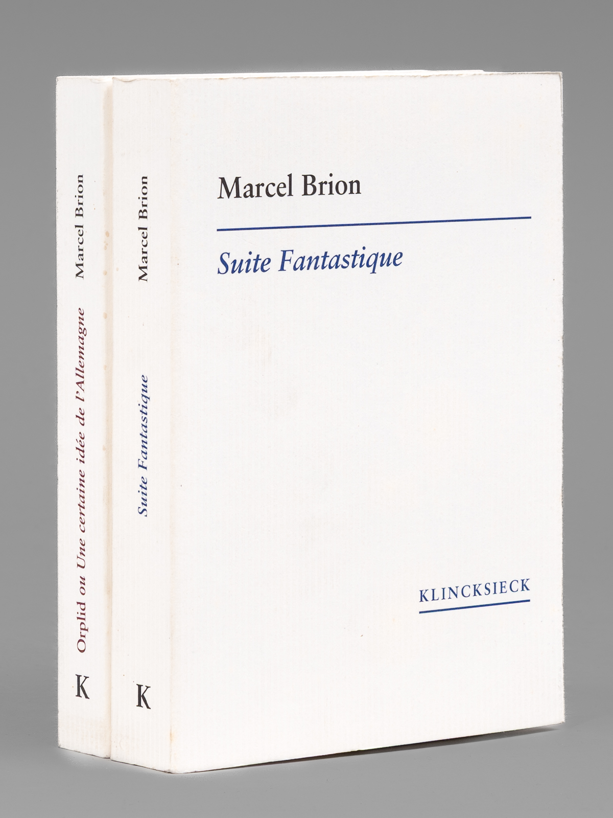 photo n&deg;11 : Cahiers Marcel Brion (4 Tomes en 3 volumes - Complet) Tome I : M&eacute;moires d'une Vie Incertaine ; Tomes II-III : Suite Fantastique ; Tome IV : Orplid ou Une certaine id&eacute;e de l'Allemagne