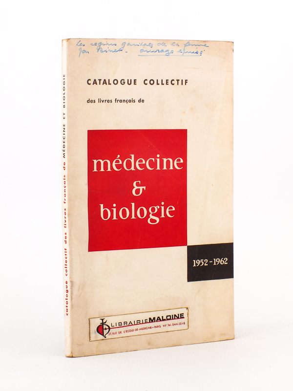 photo n°8 : Catalogue collectif des livres français de Médecine et Biologie, 1952 - 1962
