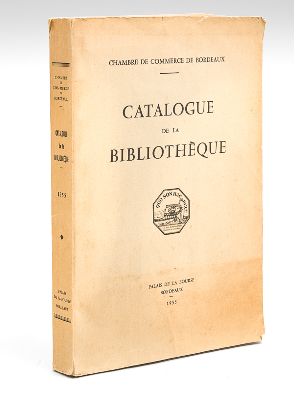 photo n°9 : Chambre de Commerce de Bordeaux. Catalogue de la Bibliothèque.