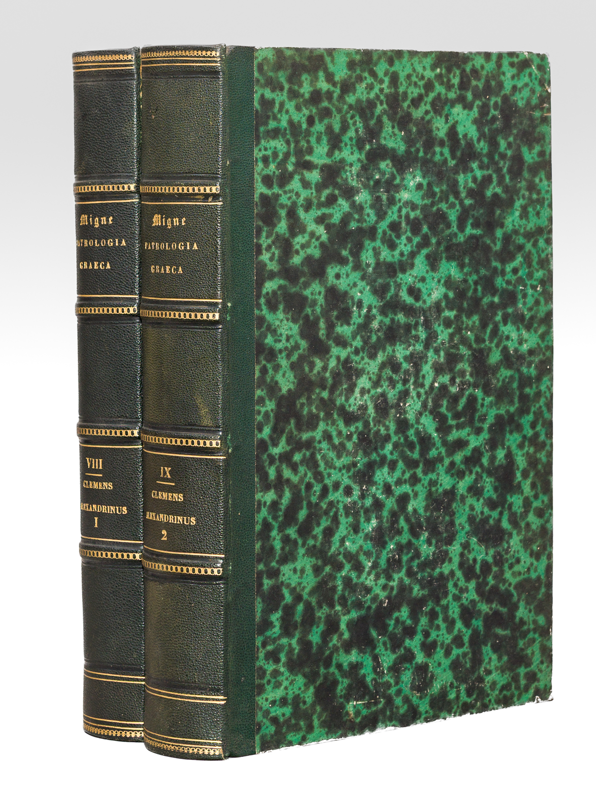 photo n°12 : Clementis Alexandrini Opera quae extant Omnia (2 Tomes - Complet) Tomus Prior & Posterior [ Patrologia Graeca Tomus VIII & IX ]