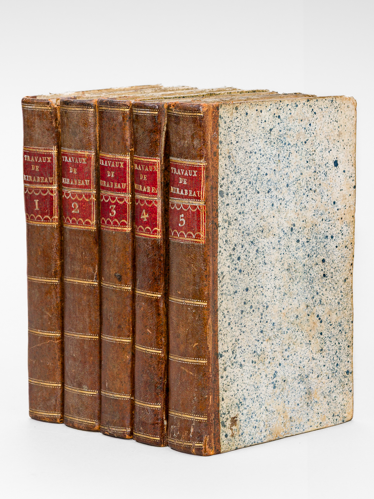 photo n°9 : Collection complette des Travaux de M. Mirabeau l'Aîné, à l'Assemblée Nationale (5 Tomes - Complet)