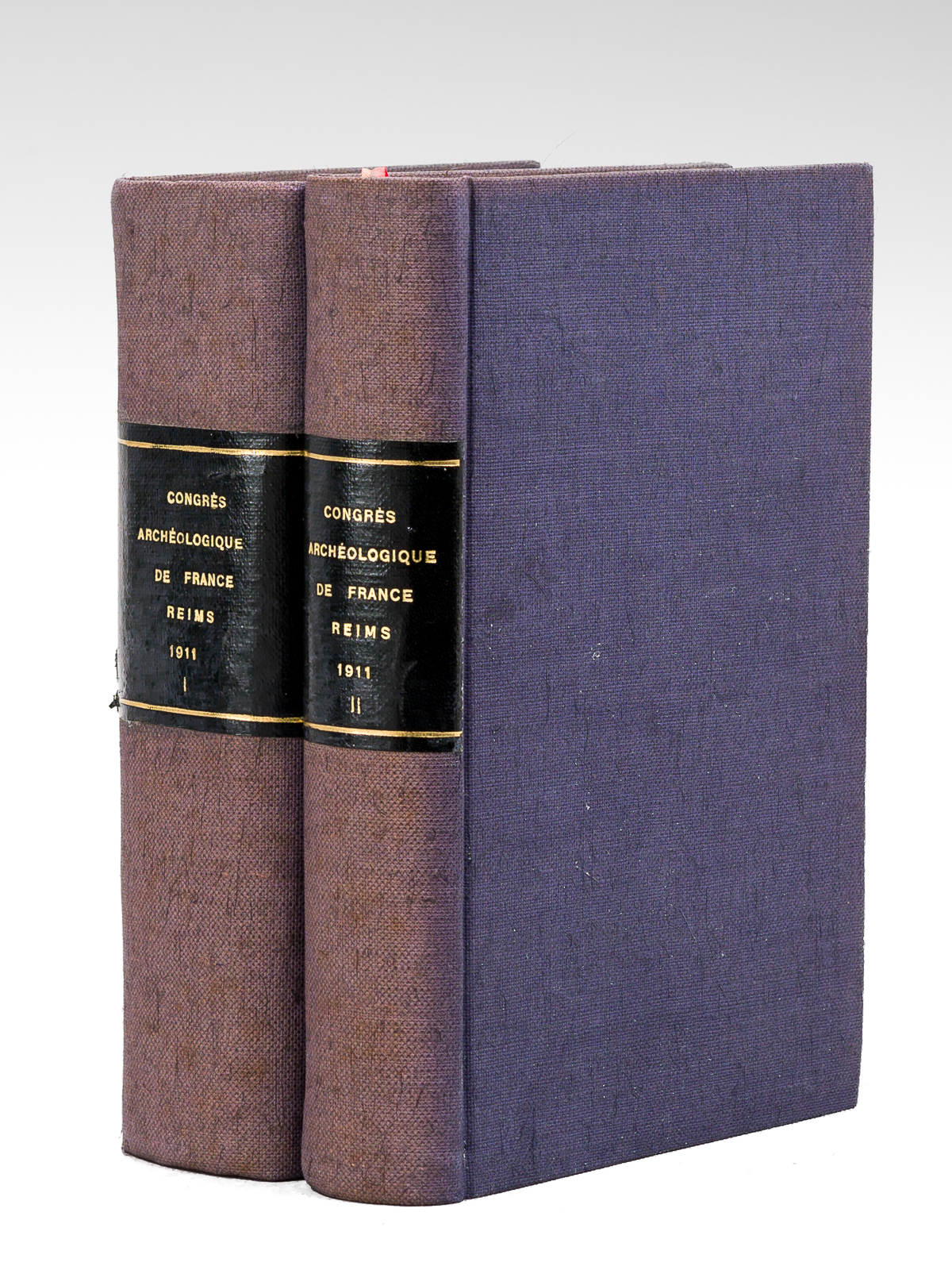 photo n°12 : Congrés archéologique de France. LXXVIIIe session tenue à Reims en 1911 (2 Tomes - Complet) Tome I : Guide du Congrès ; Tome II : Procès-Verbaux et Mémoires