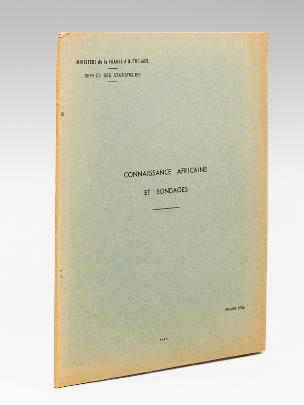 photo n°9 : Connaissance africaine et sondages. Février 1956