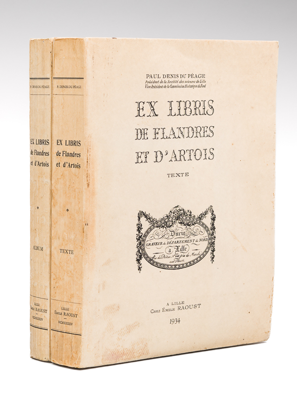 photo n°7 : Ex Libris de Flandres et d'Artois ( 2 Tomes : Texte et Album - Complet) [ Edition originale ]