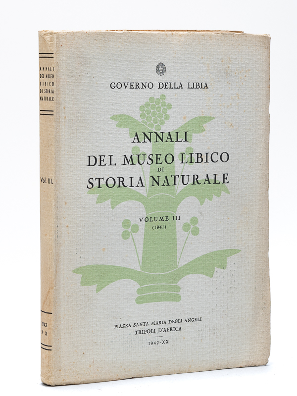 photo n°10 : Annali del Museo Libico di Storia Naturale. Volume III (1941)