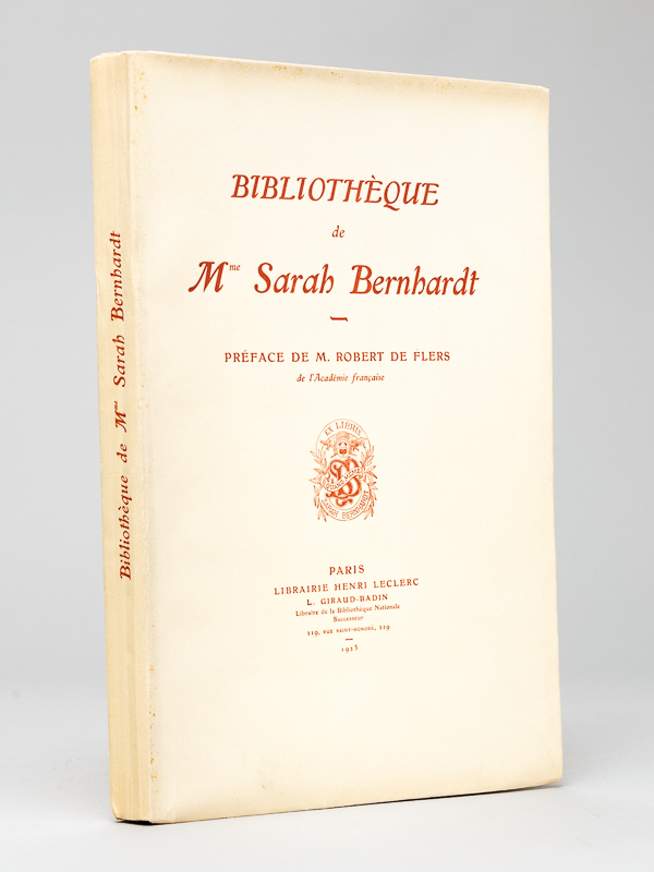 photo n°14 : Bibliothèque de Mme Sarah Bernhardt [ Exemplaire du tirage de luxe sur Papier de hollande ]