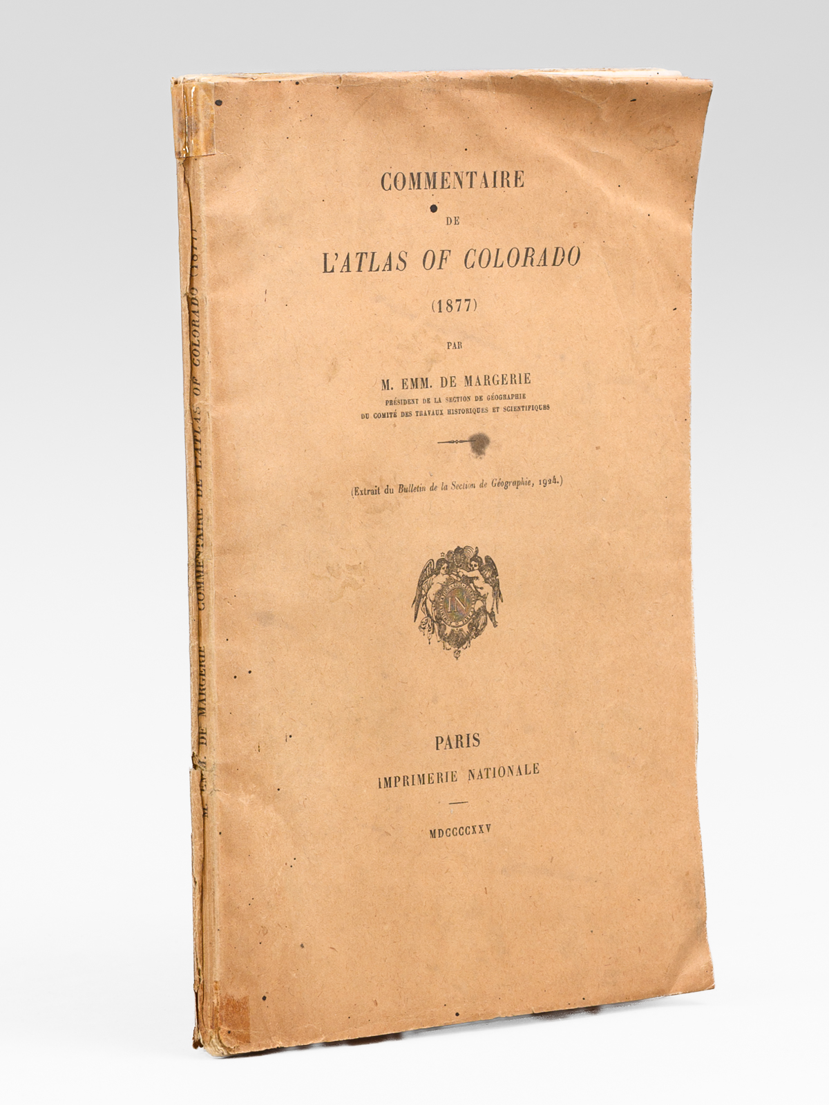 photo n&deg;11 : Commentaire de l'Atlas of Colorado (1877)