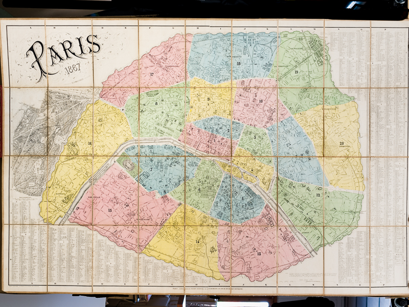 photo n°8 : Paris 1867 [ Plan dressé d'après les Cartes de la Triangulation de la Ville de Paris ]