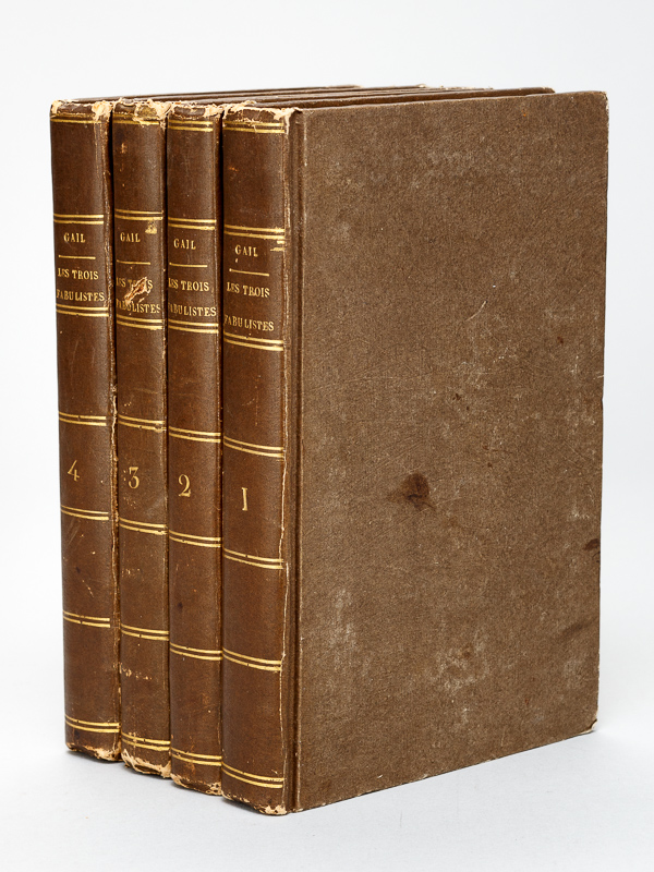 photo n°13 : Les Trois Fabulistes, Esope, Phèdre et La Fontaine, par Chamfort et Gail (4 Tomes -Complet) I : Esope, grec et Latin, traduit en français par J.-B. Gail ; II : Phèdre, traduit en français par J.-B. Gail ; III et IV  : Fables de