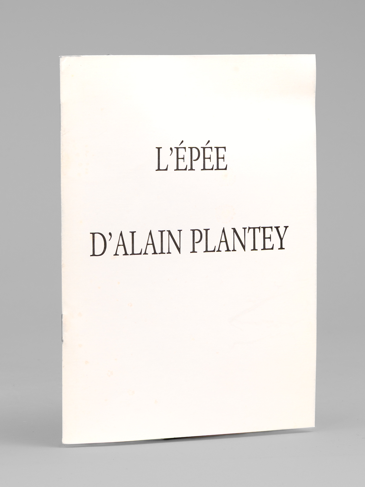 photo n&deg;8 : L'Ep&eacute;e d'Acad&eacute;micien d'Alain Plantey - 9 mai 1985 [ Livre d&eacute;dicac&eacute; par Alain Plantey &agrave; Maurice Druon ]