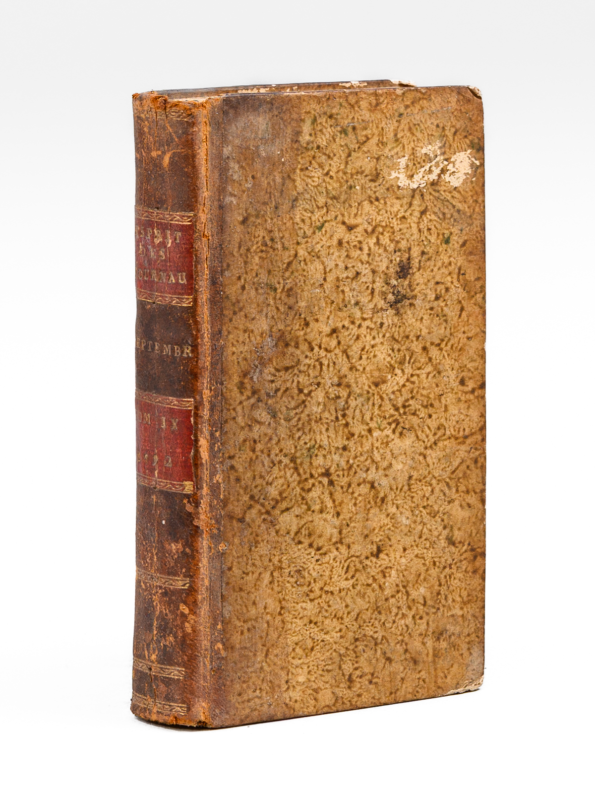 photo n&deg;11 : L'Esprit des Journaux Fran&ccedil;ois et &eacute;trangers, Par une soci&eacute;t&eacute; de Gens-de-Lettres. Vingt-unieme ann&eacute;e. Tome IX. Septembre 1792.