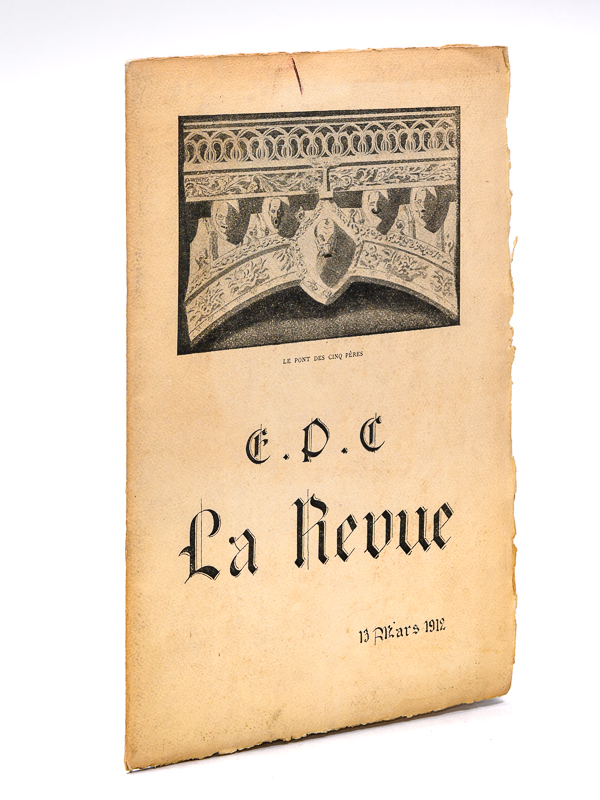 photo n°10 : Soirée du 13 mars 1912. E. P. C. La Revue. Distribution Mlle Falchieri du Théâtre Apollo. Primerose - Mlle des Lurées - Cera Laparcerie [ Contient les textes de 8 chansons : ] Chanson de Primerose - le Piscing - Le Cubisme - Le