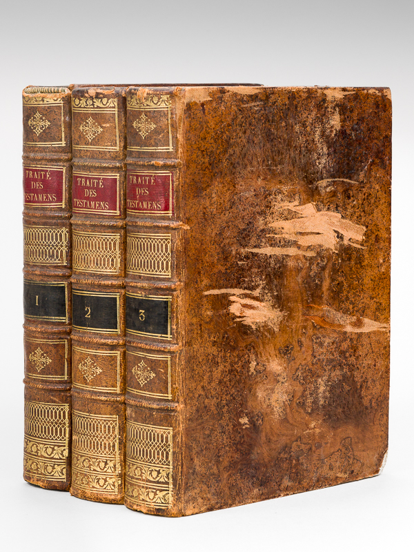 photo n°12 : Traité des Testamens codiciles, Donations à cause de mort, et autres dispositions de dernière volonté (3 Tomes - Complet) [ Testaments codicilles ]