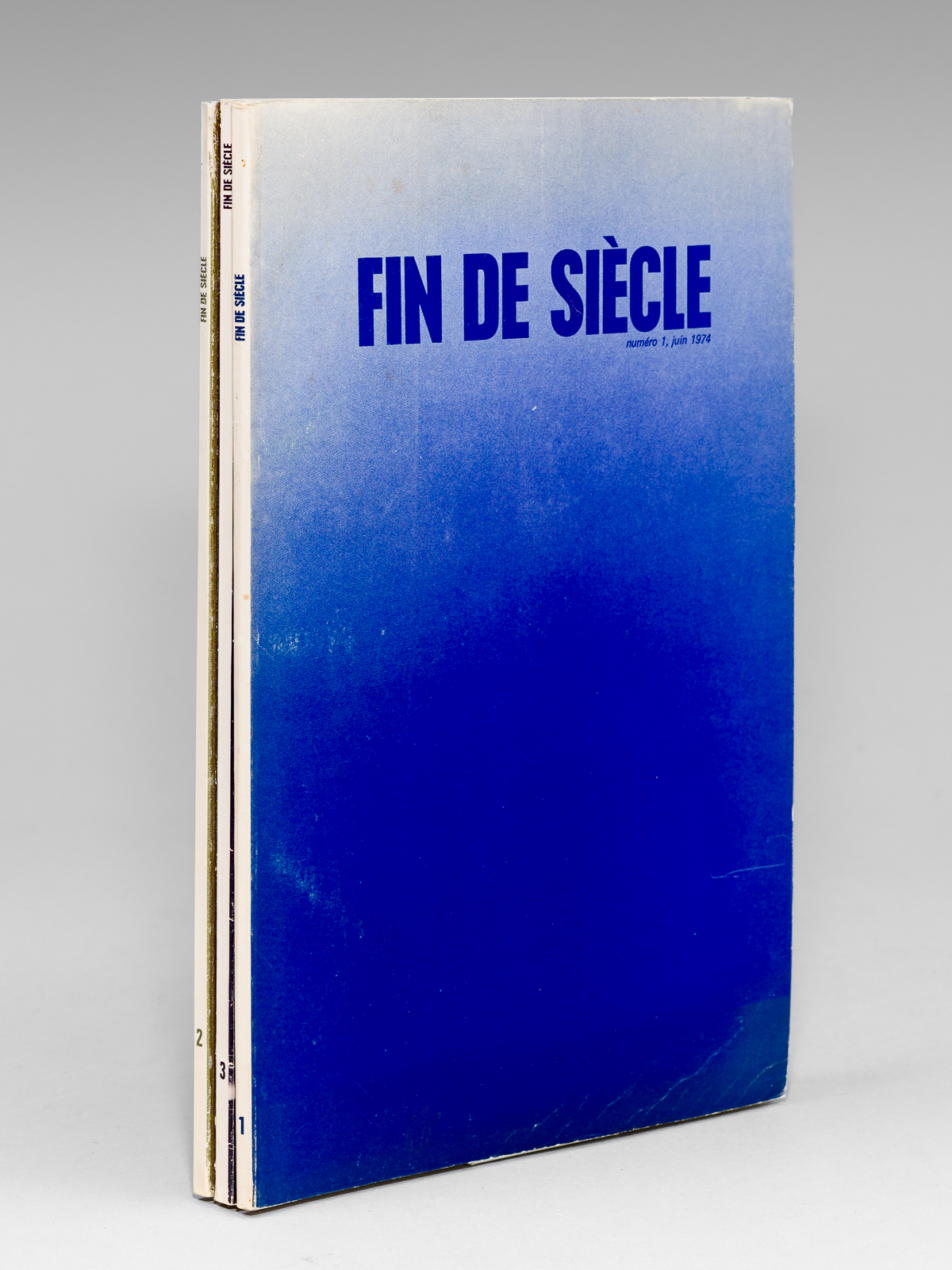 photo n°7 : Fin de siècle [ Lot des 3 premiers numéros : ] Numéro 1, juin 1974 ; numéro 2, février 1975 ; Numéro 3, janvier 1976