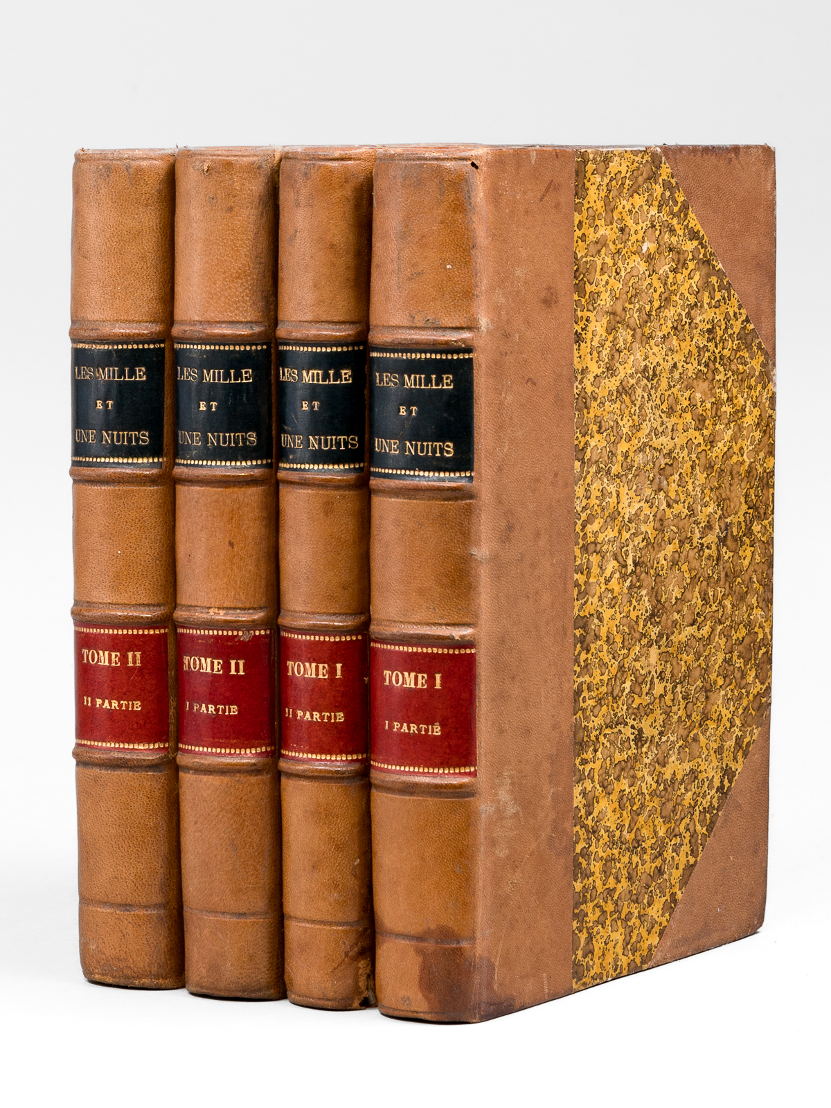 photo n&deg;14 : Les Mille et Une Nuits. Contes arabes traduits par A. Galland (2 Tomes en 4 Volumes - Complet) Suivis de Nouveaux Contes de Caylus et de l'Abb&eacute; Blanchet, avec une pr&eacute;face historique par M. Jules Janin